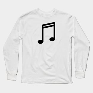 Music Note Double Bar Symbol Long Sleeve T-Shirt